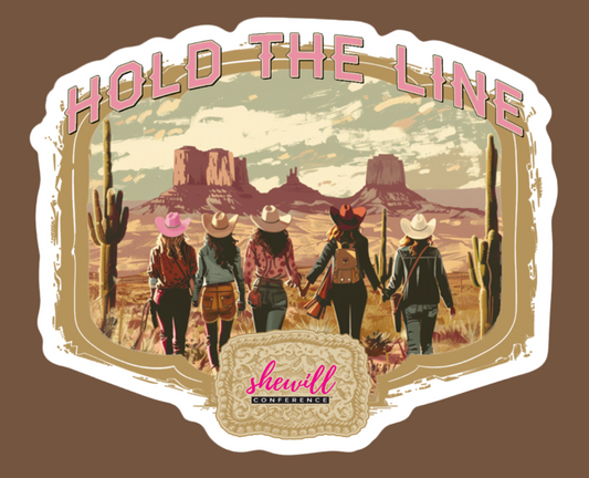 Hold the Line Logo Sticker